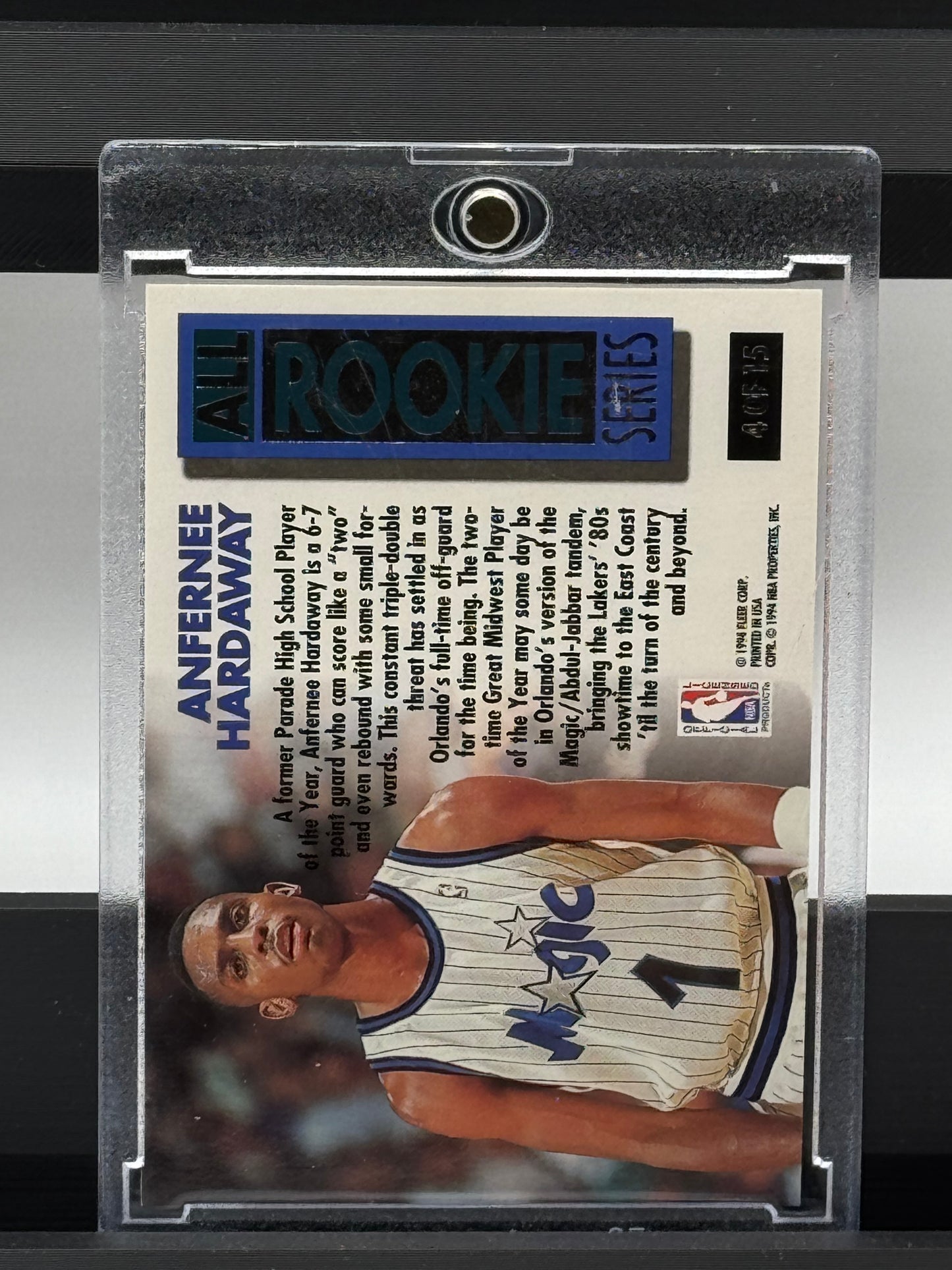 1993-94 Fleer Ultra # 4 of 15 Anfernee Hardaway All Rookie Series RC