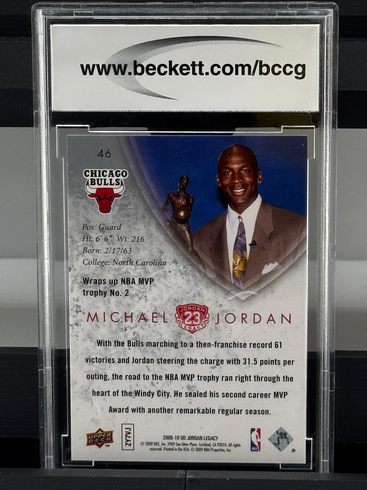 2009-10 Upper Deck MJ Legacy Collection Gold #46 Michael Jordan BCCG 10