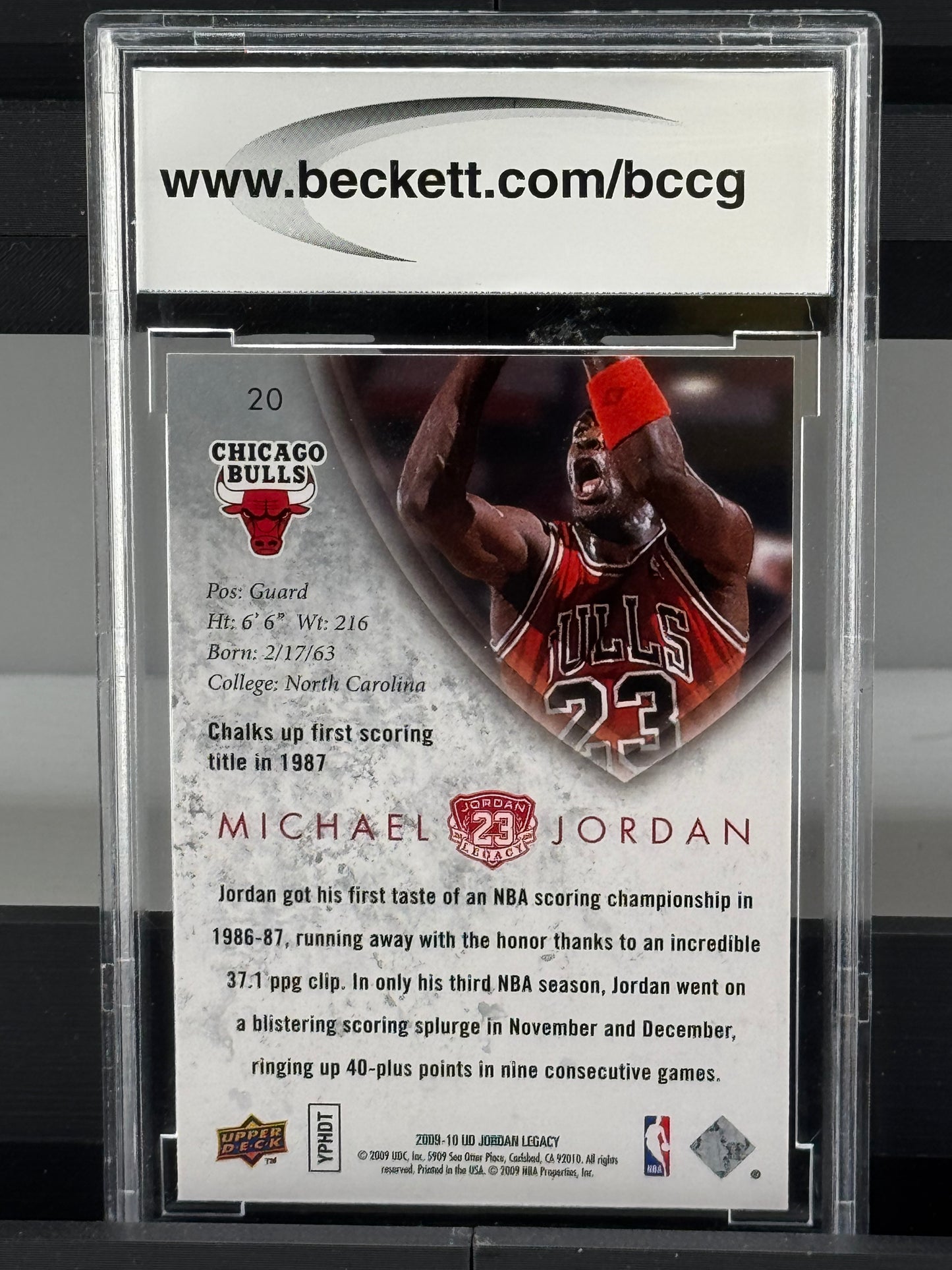 2009-10 Upper Deck MJ Legacy Collection Gold #20 Michael Jordan BCCG 10
