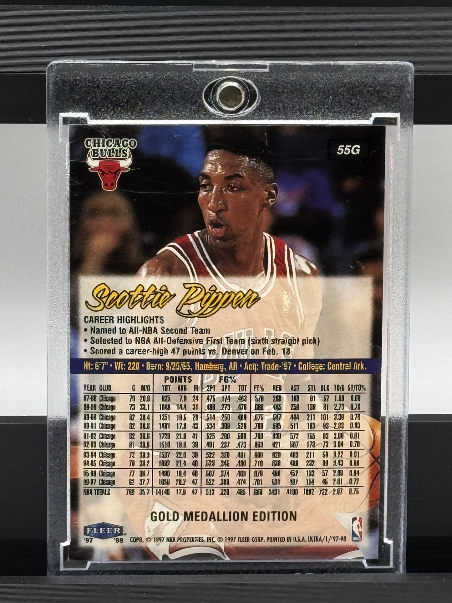 1997-98 Fleer Ultra #55G Scottie Pippen Chicago Bulls