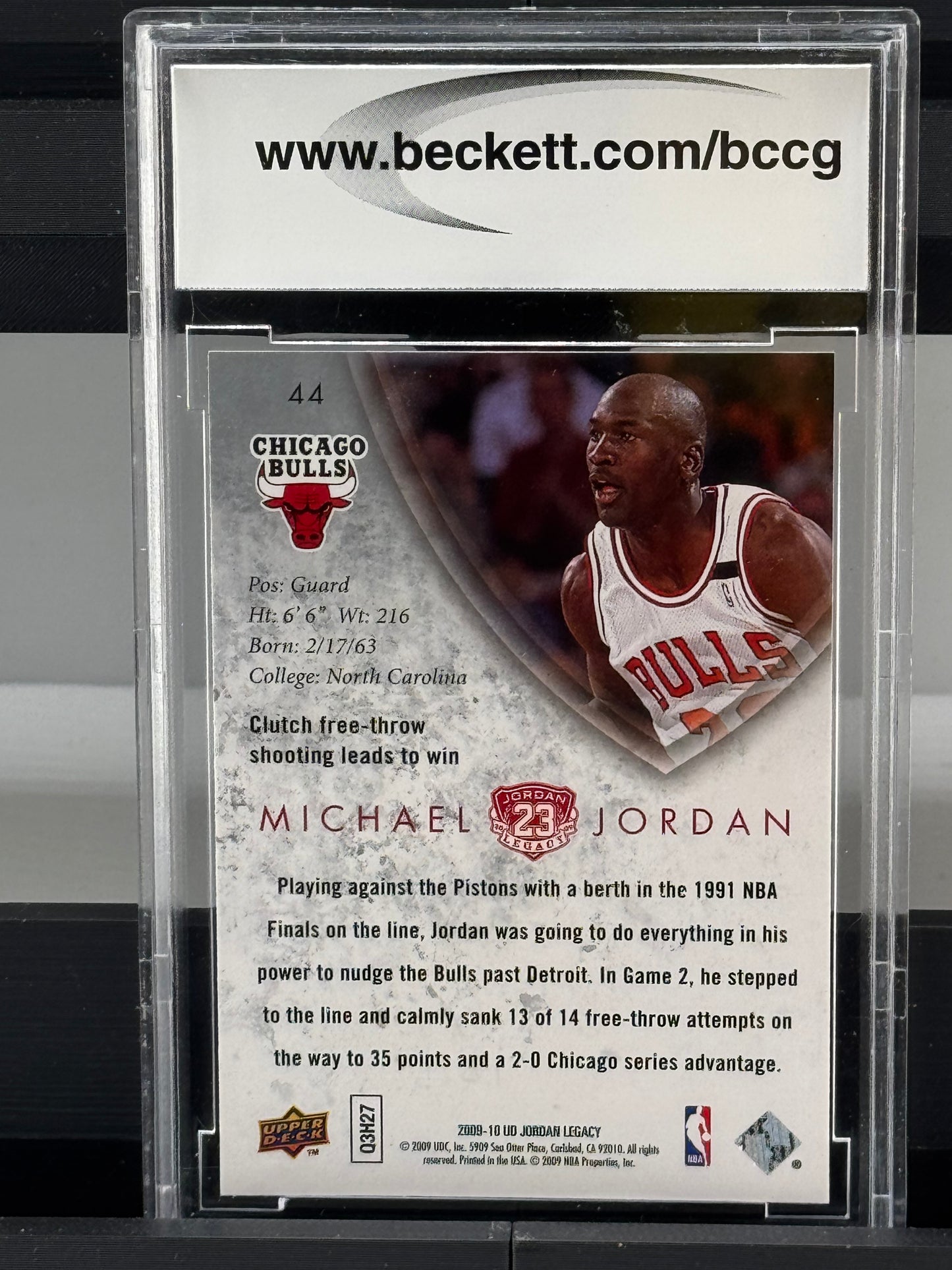 2009-10 Upper Deck MJ Legacy Collection Gold #44 Michael Jordan BCCG 10