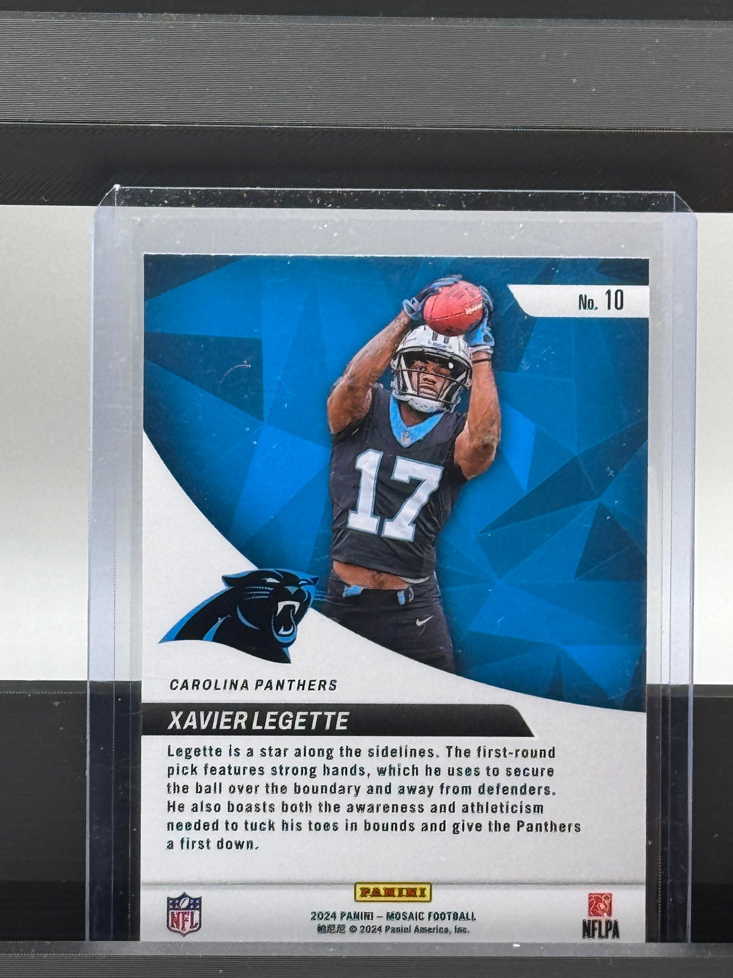 2024 Panini Mosaic #10 Xavier Legette RC Elevate Carolina Panthers