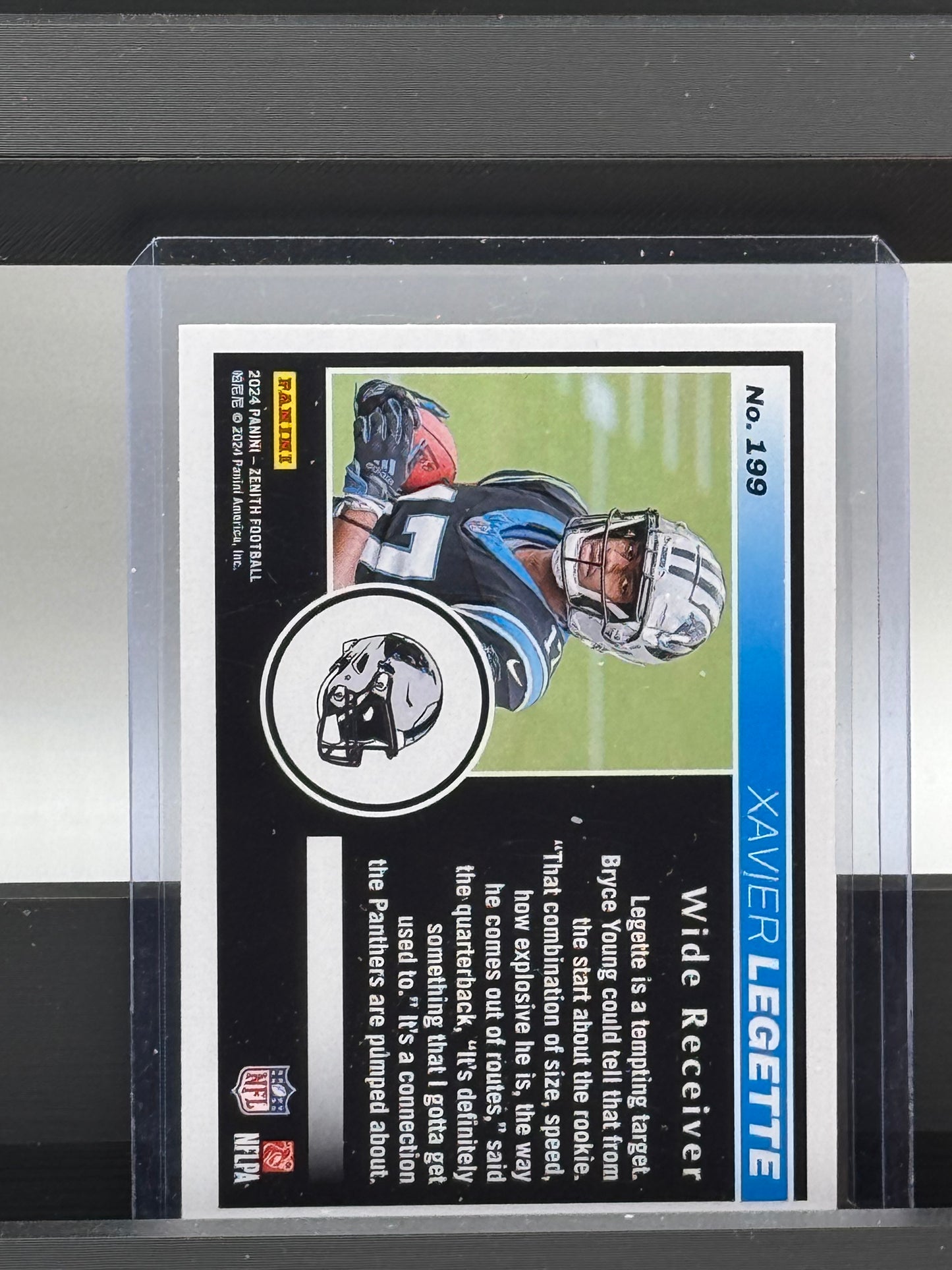2024 Panini Zenith #199 Xavier Legette RC Carolina Panthers
