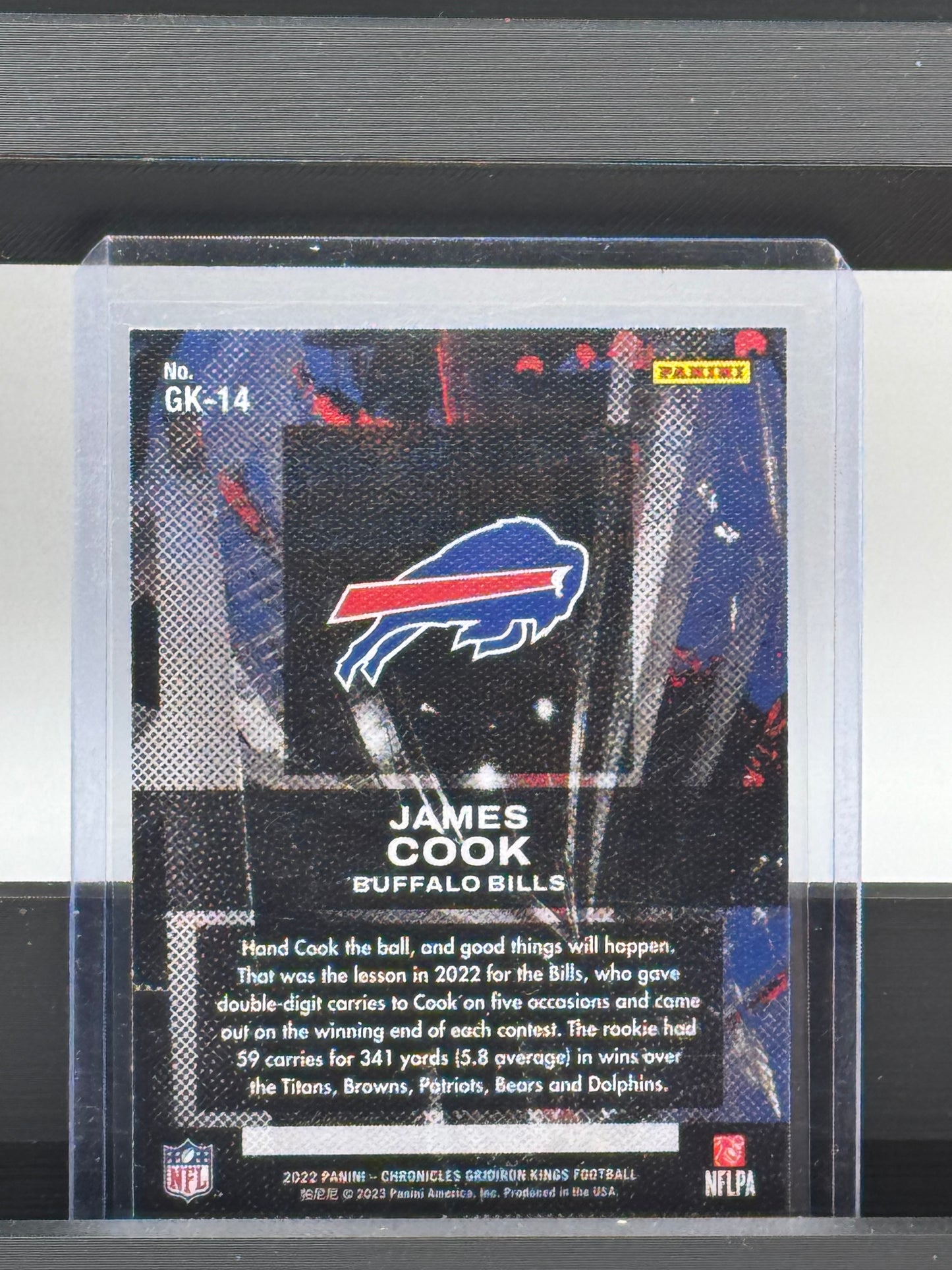 2022 Chronicles Gridiron Kings #GK-14 James Cook RC Buffalo Bills