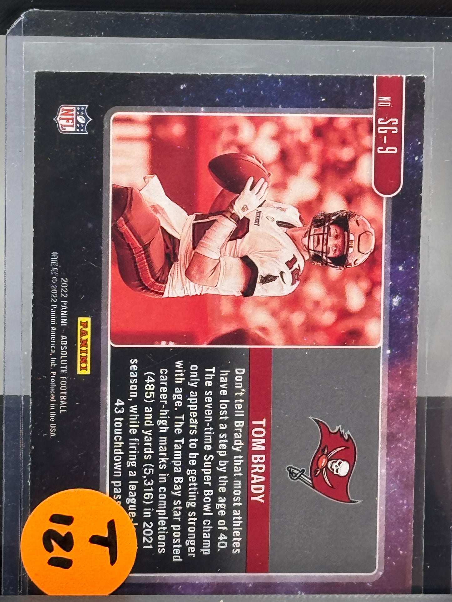 2022 Panini Absolute #SG-9 Tom Brady Tampa Bay Bucs Star Gazing