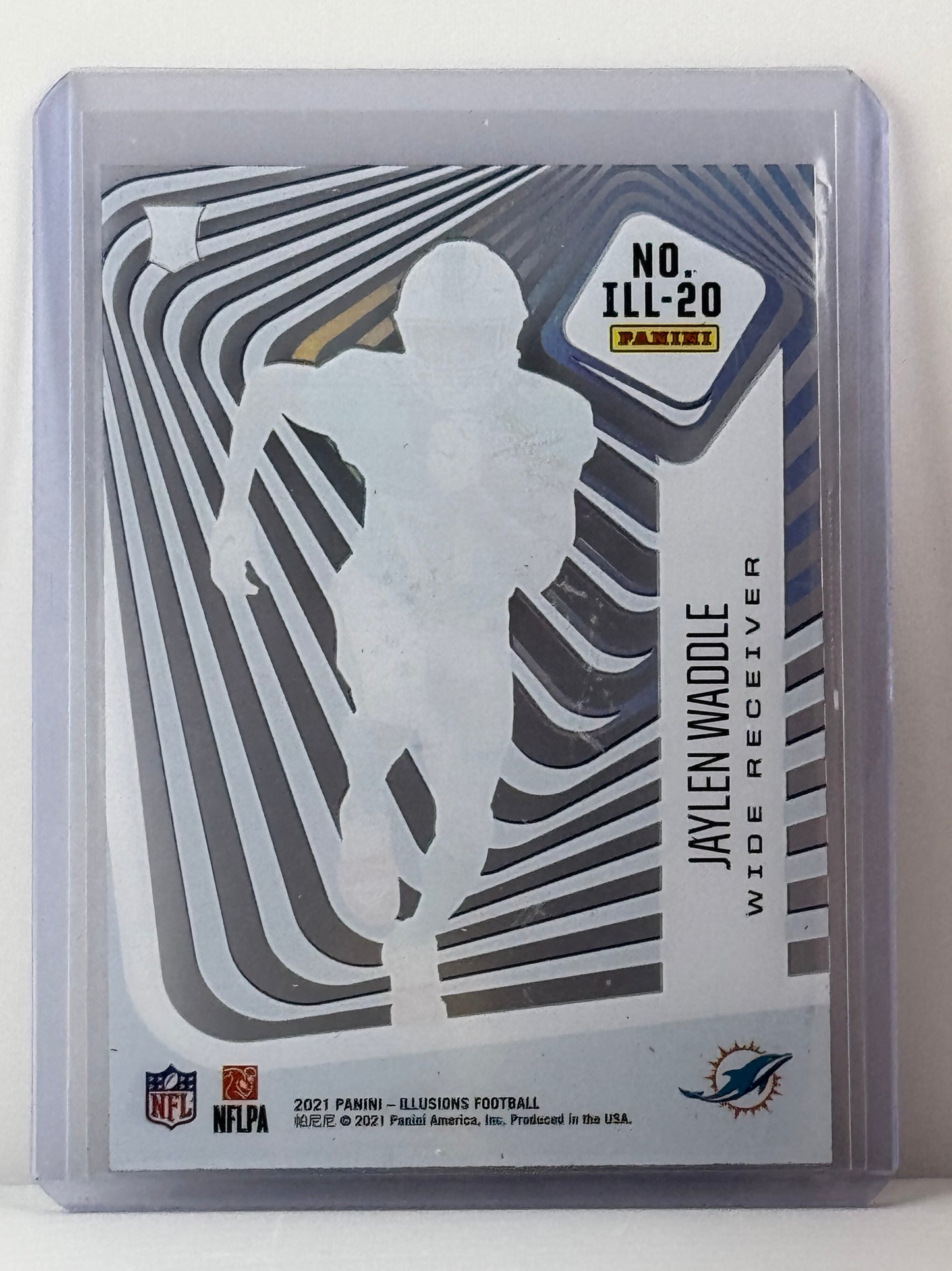 2021 Panini Illusions #ILL-20 Jaylen Waddle Illusionists RC Miami Dolphins