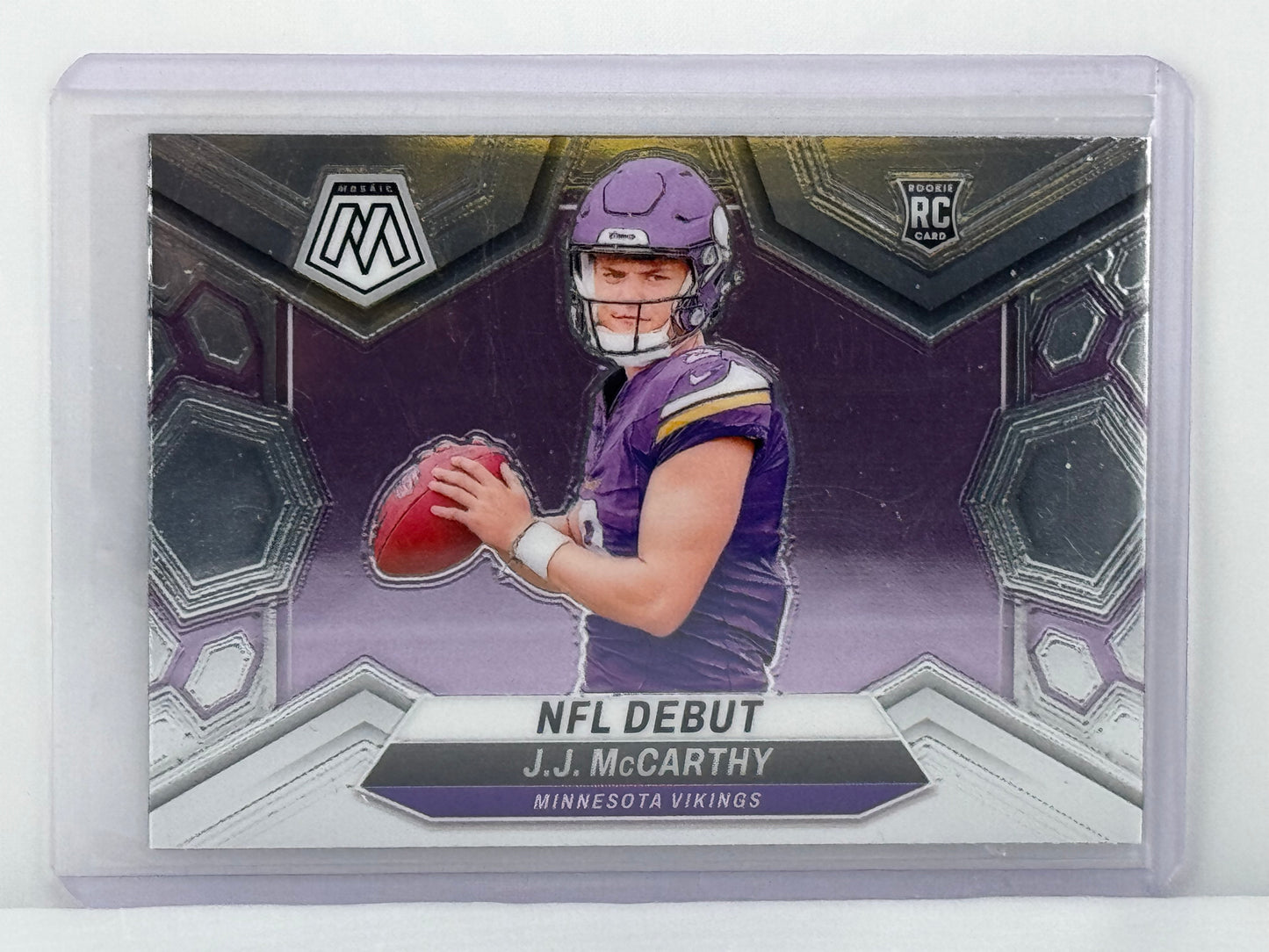 2024 Mosaic #275 JJ McCarthy Jr. NFL Debut RC Minnesota Vikings