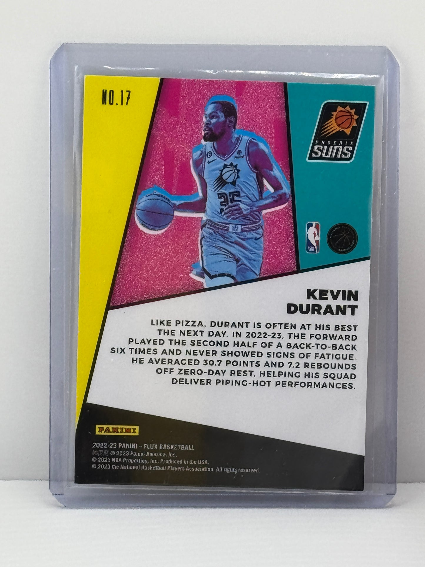 2022-23 Flux #17 Kevin Durant Flux Appeal Phoenix Suns