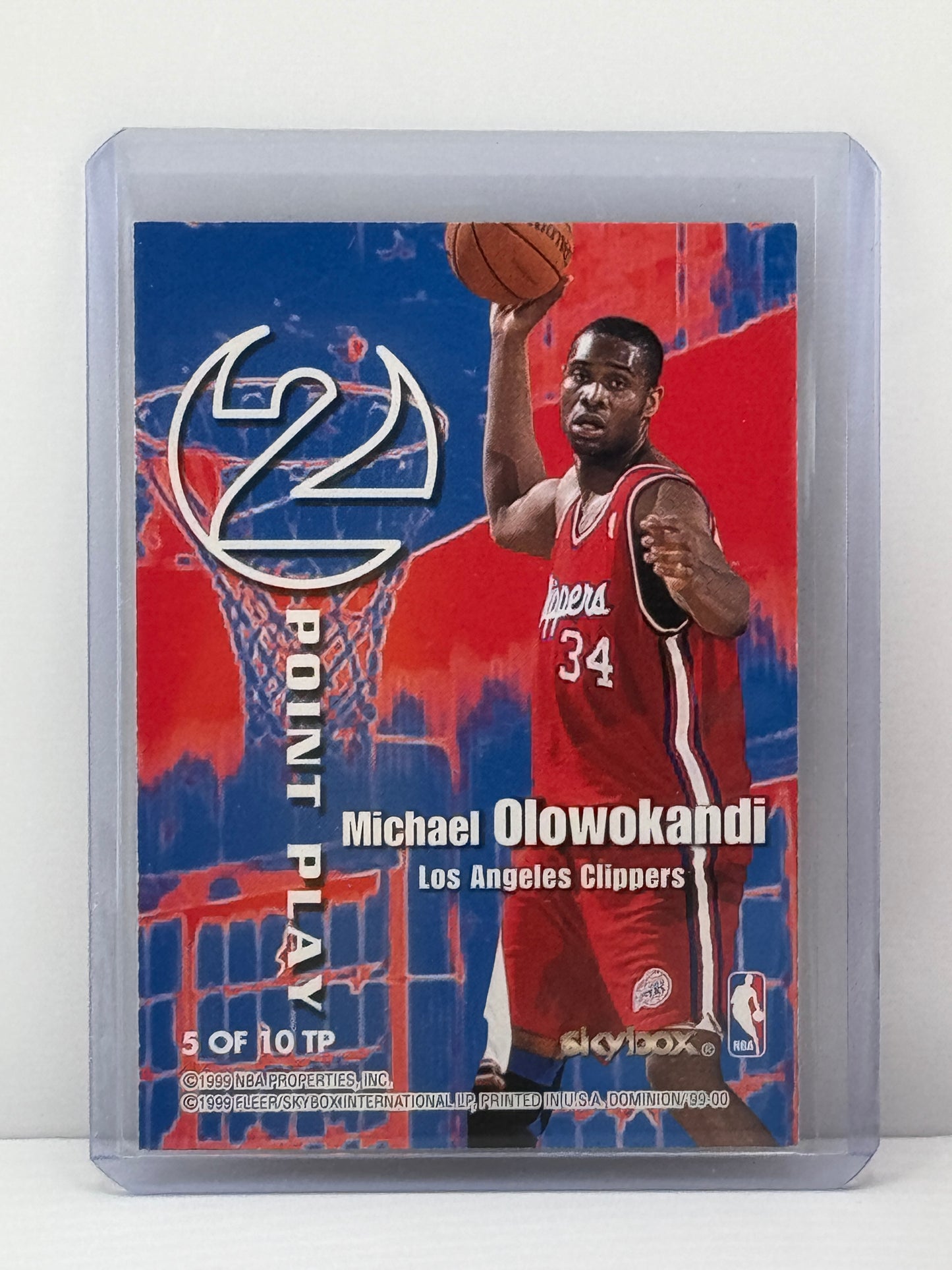 1999 Skybox Dominion 2 Point Play Shaquille Oneal Los Angeles Lakers / Michael Olowokandi Los Angeles Clippers
