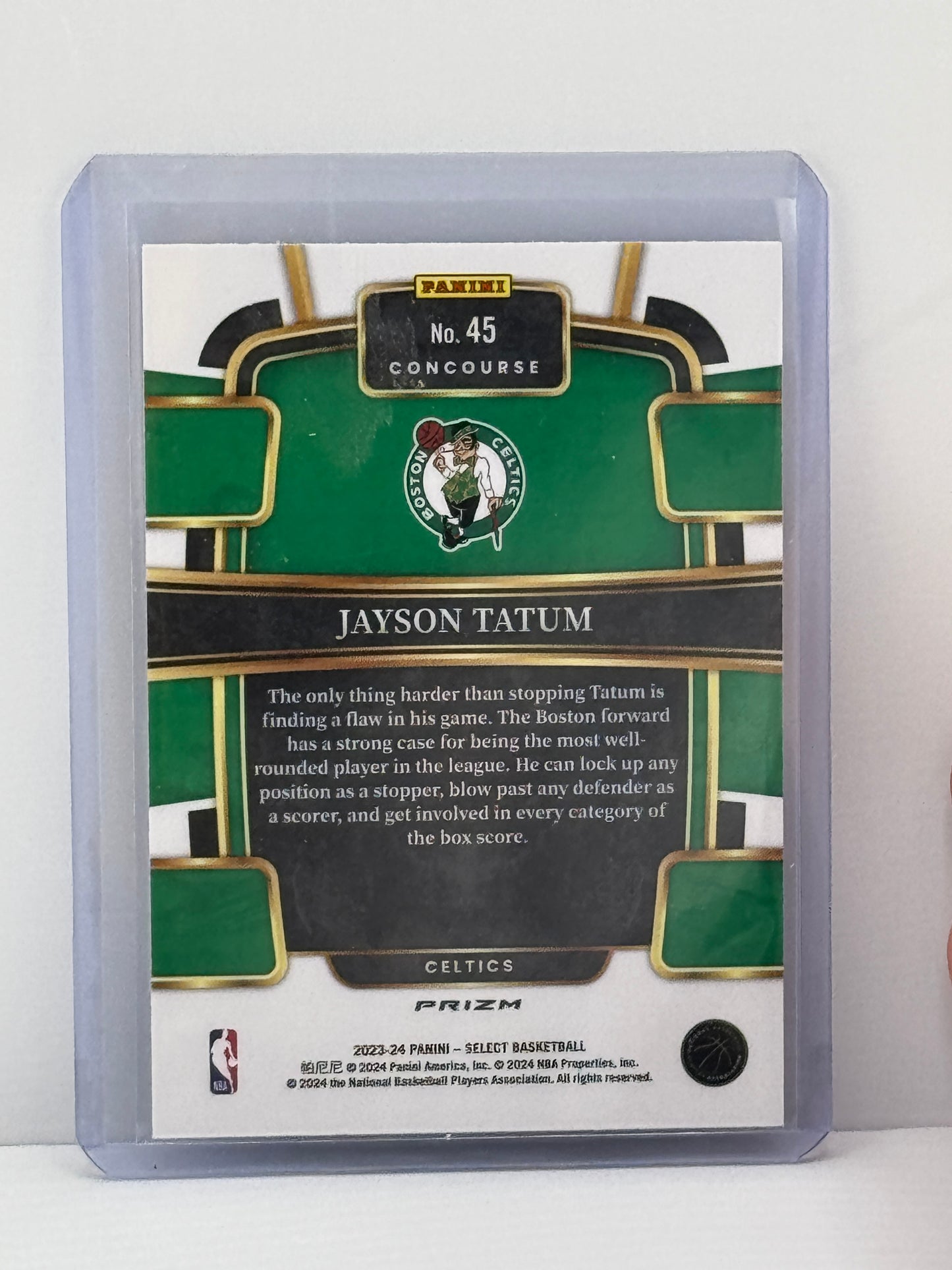 2023-24 Select #45 Jayson Tatum Concourse Blue Prizm Boston Celtics