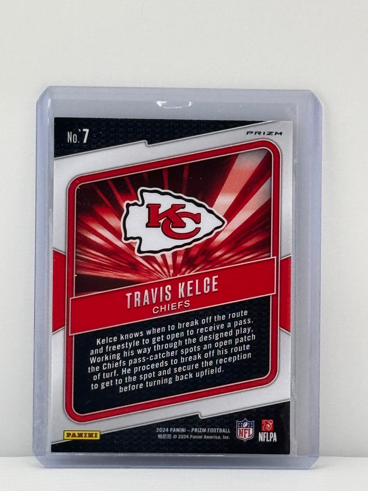 2024 Prizm #7 Travis Kelce Hype Green Prizm Kansas City Chiefs