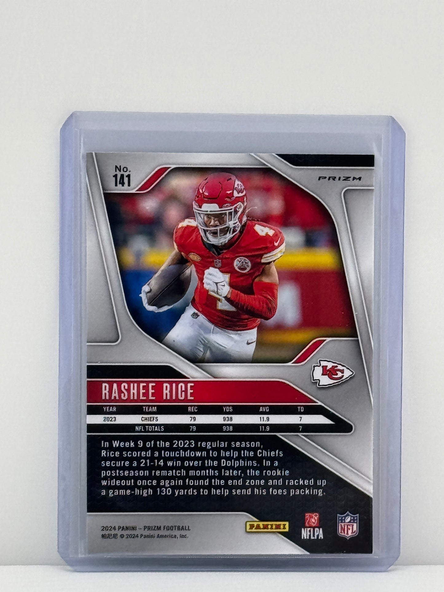 2024 Prizm #141 Rashee Rice Neon Green Pulsar Prizm Kansas City Chiefs