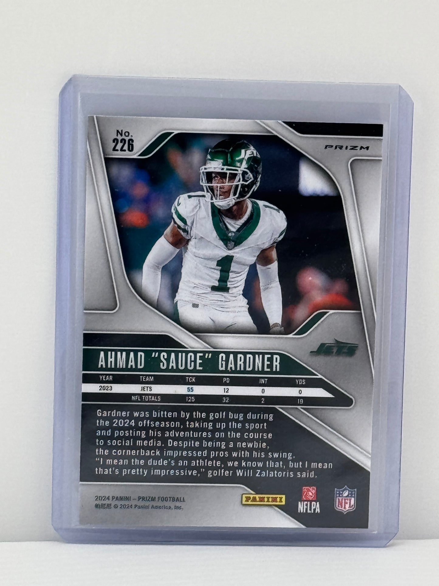 2024 Prizm #226 Ahmad Sauce Gardner Red White Blue Prizm New York Jets