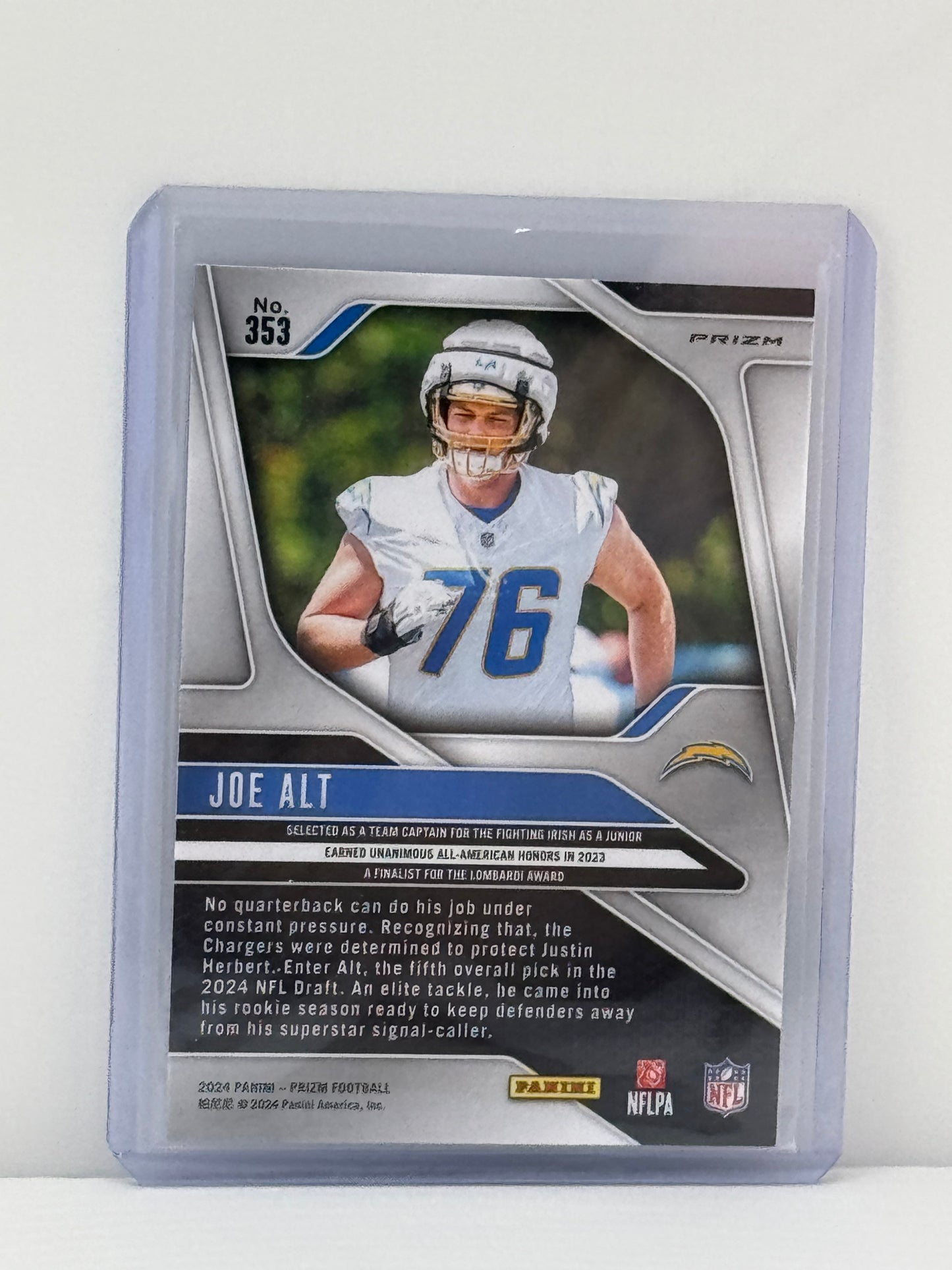 2024 Prizm #353 Joe Alt Silver Prizm Los Angeles Chargers