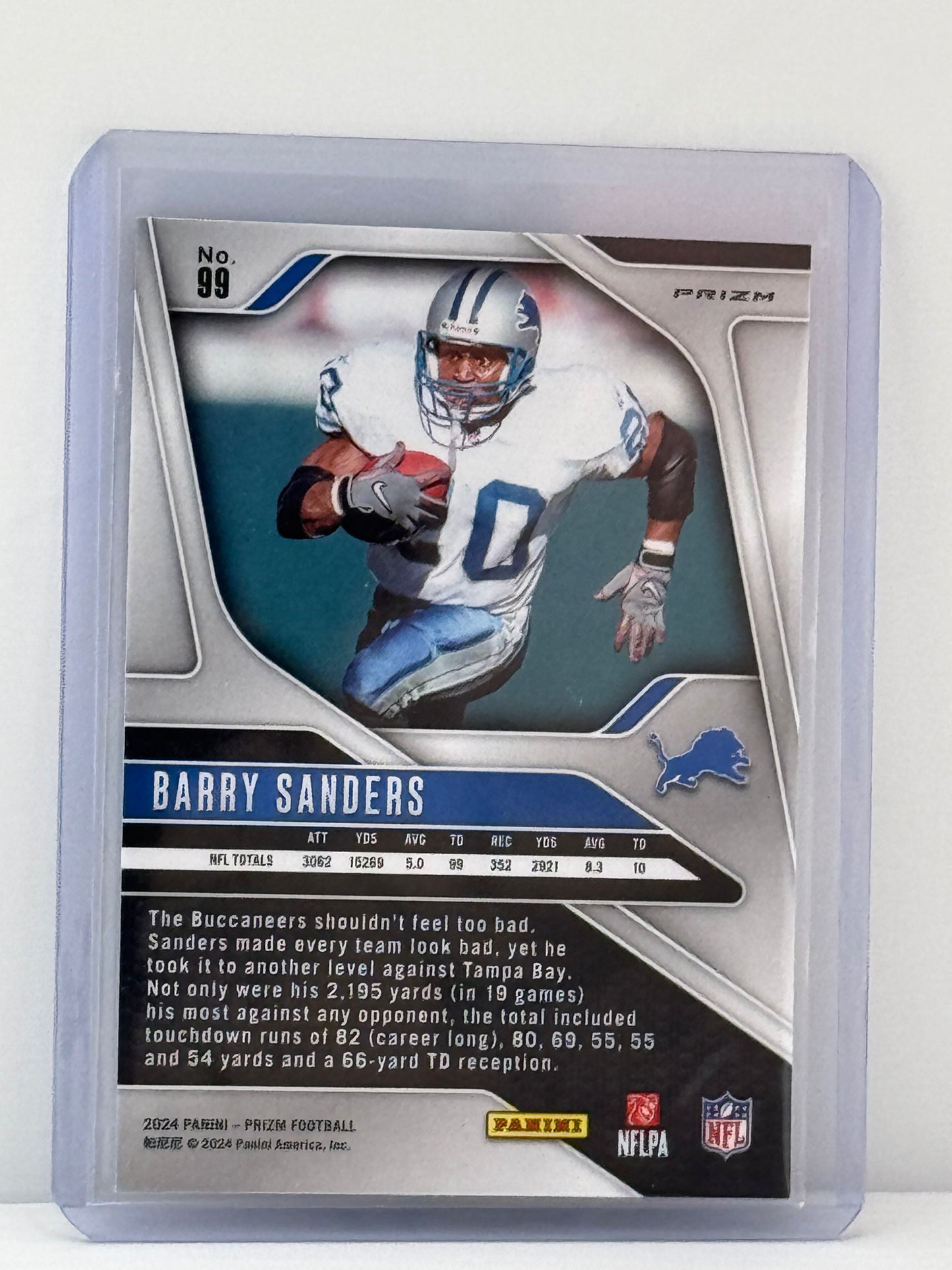 2024 Prizm #99 Barry Sanders Silver Prizm Detroit Lions