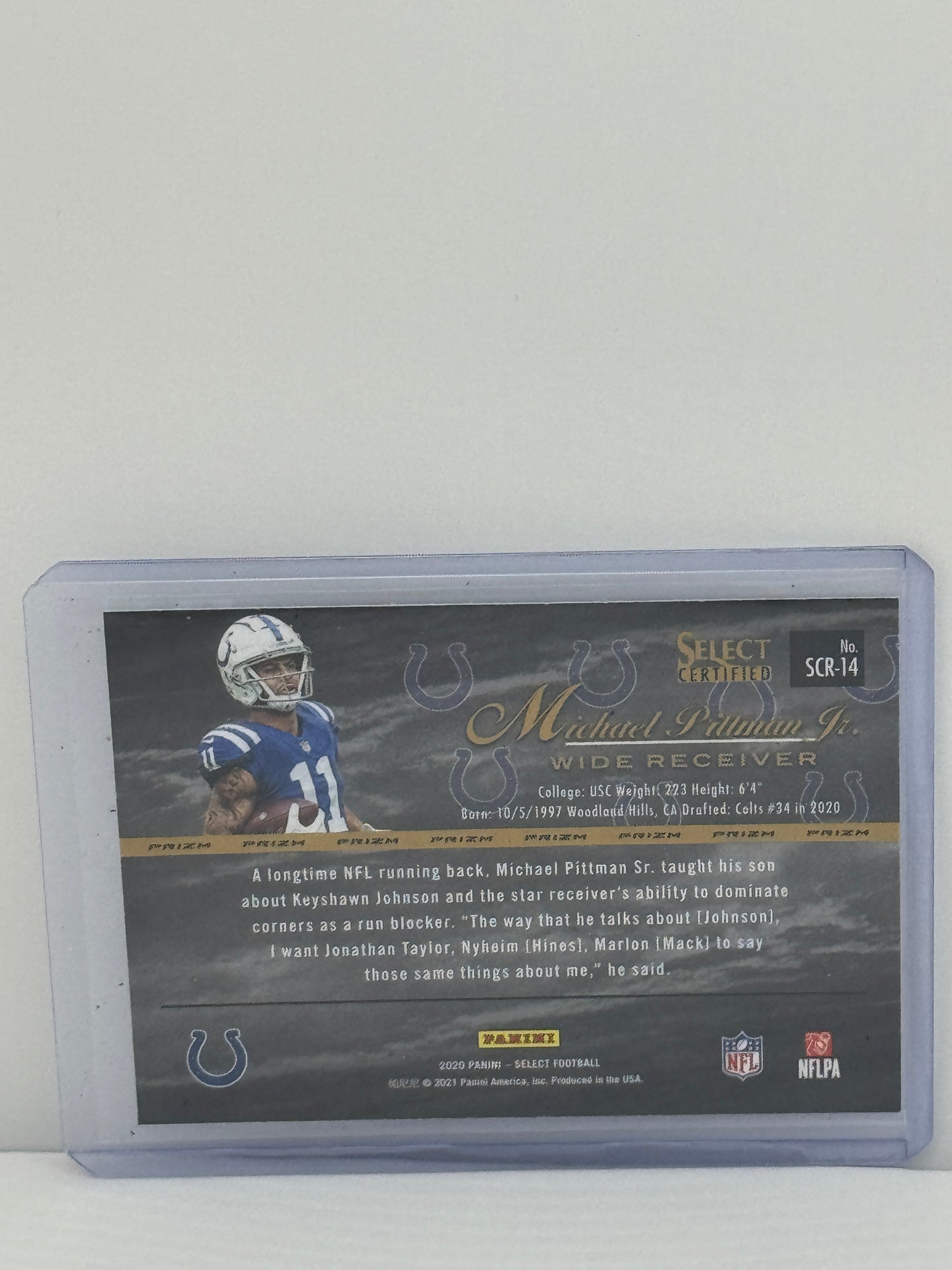 2020 Panini Select Certified #SCR-14 Michael Pittman JR Silver RC Indianapolis Colts