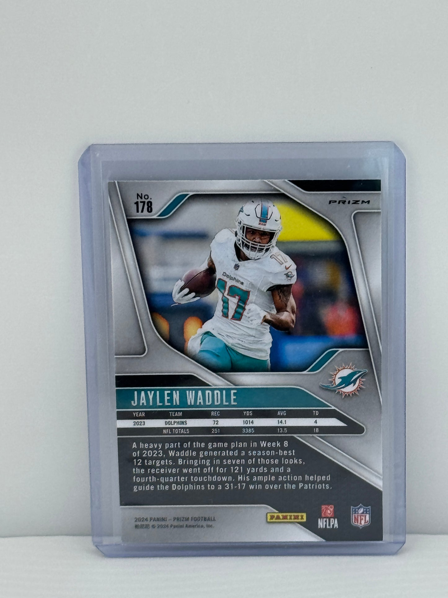 2024 Prizm #178 Jaylen Waddle Silver Prizm Miami Dolphins