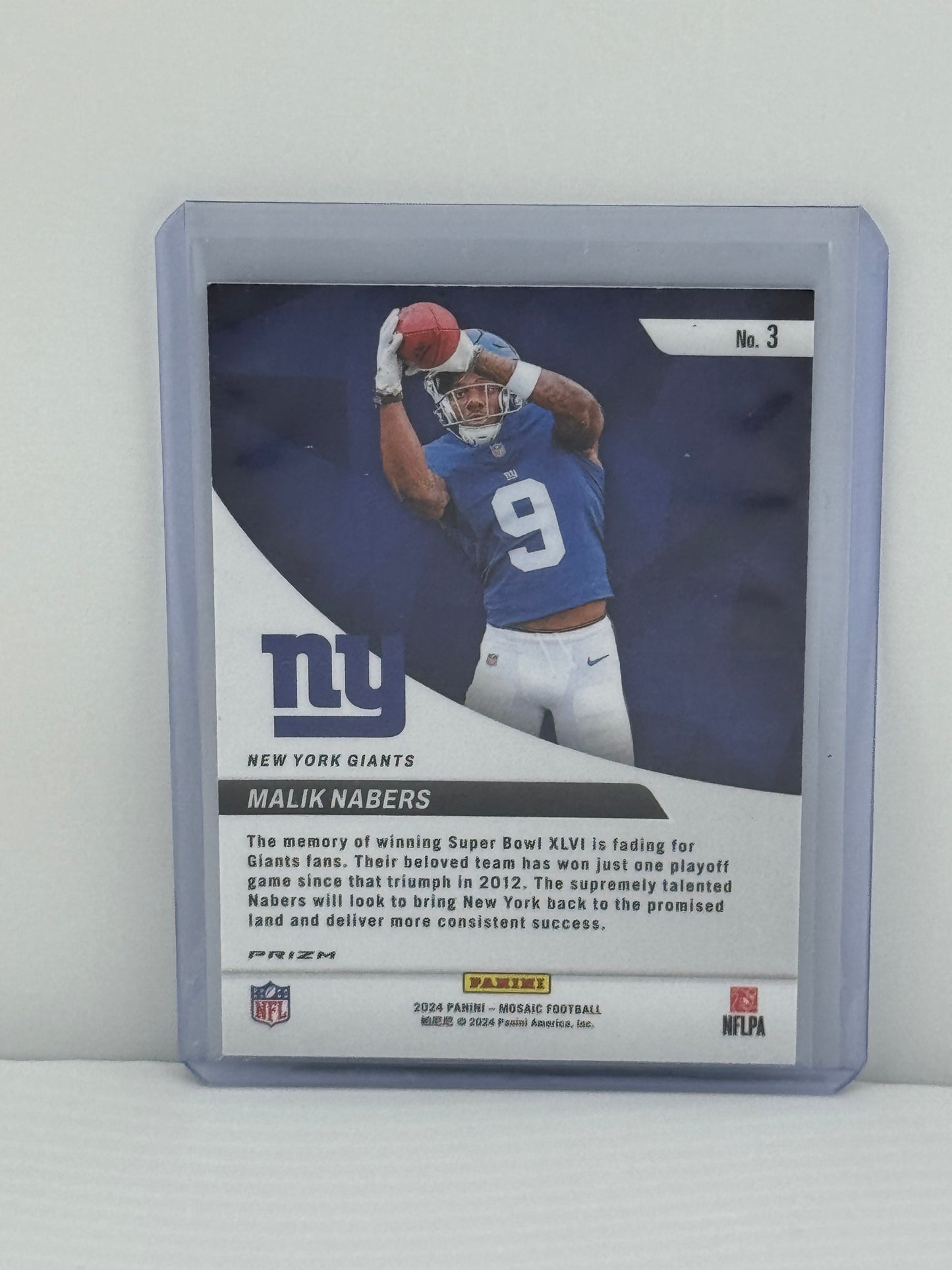 2024 Panini Mosaic #3 Malik Nabers Elevate Green Mosaic Prizm RC New York Giants