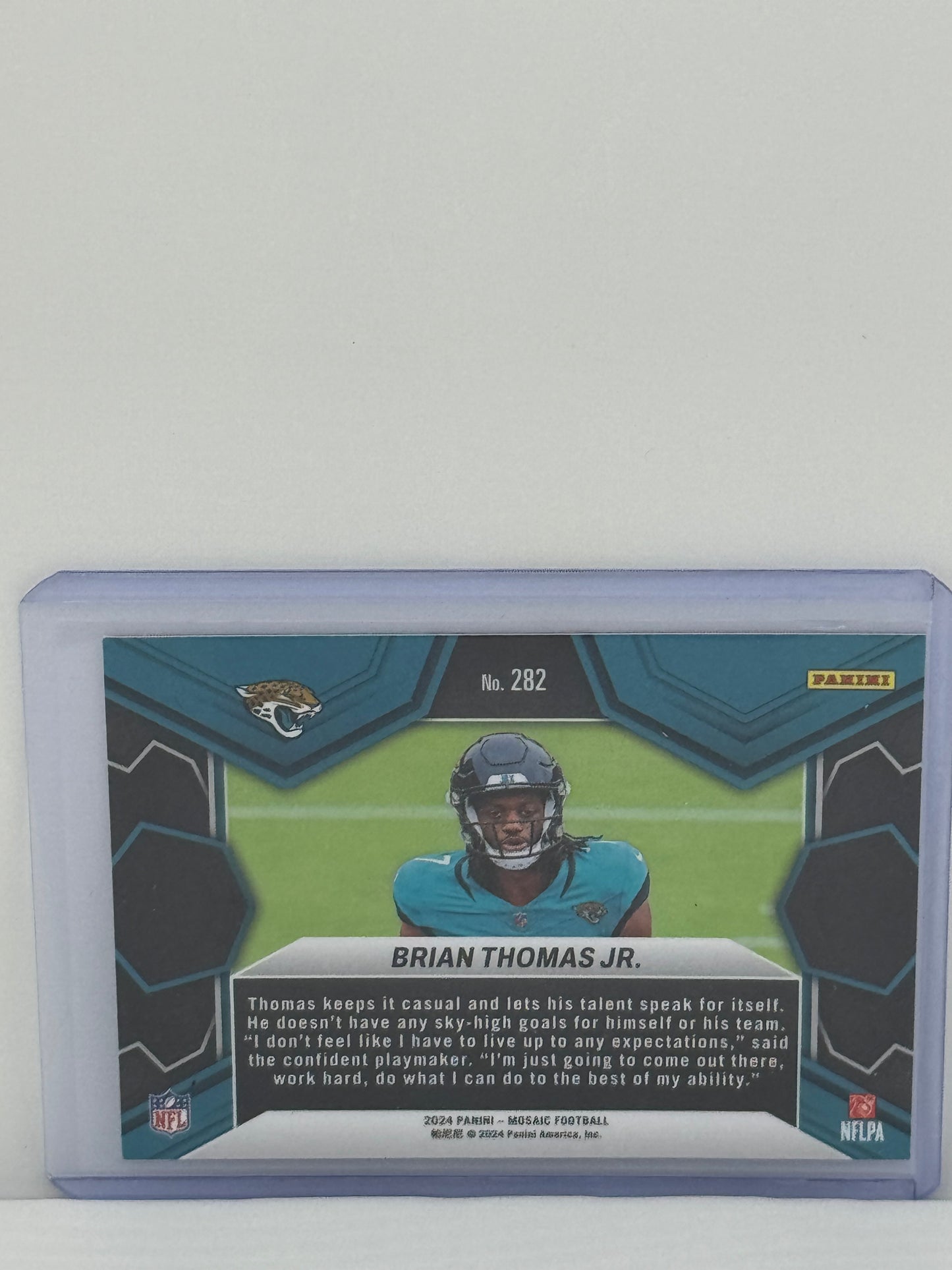 2024 Panini Mosaic #282 Brian Thomas Jr. NFL Debut RC Jacksonville Jaguars
