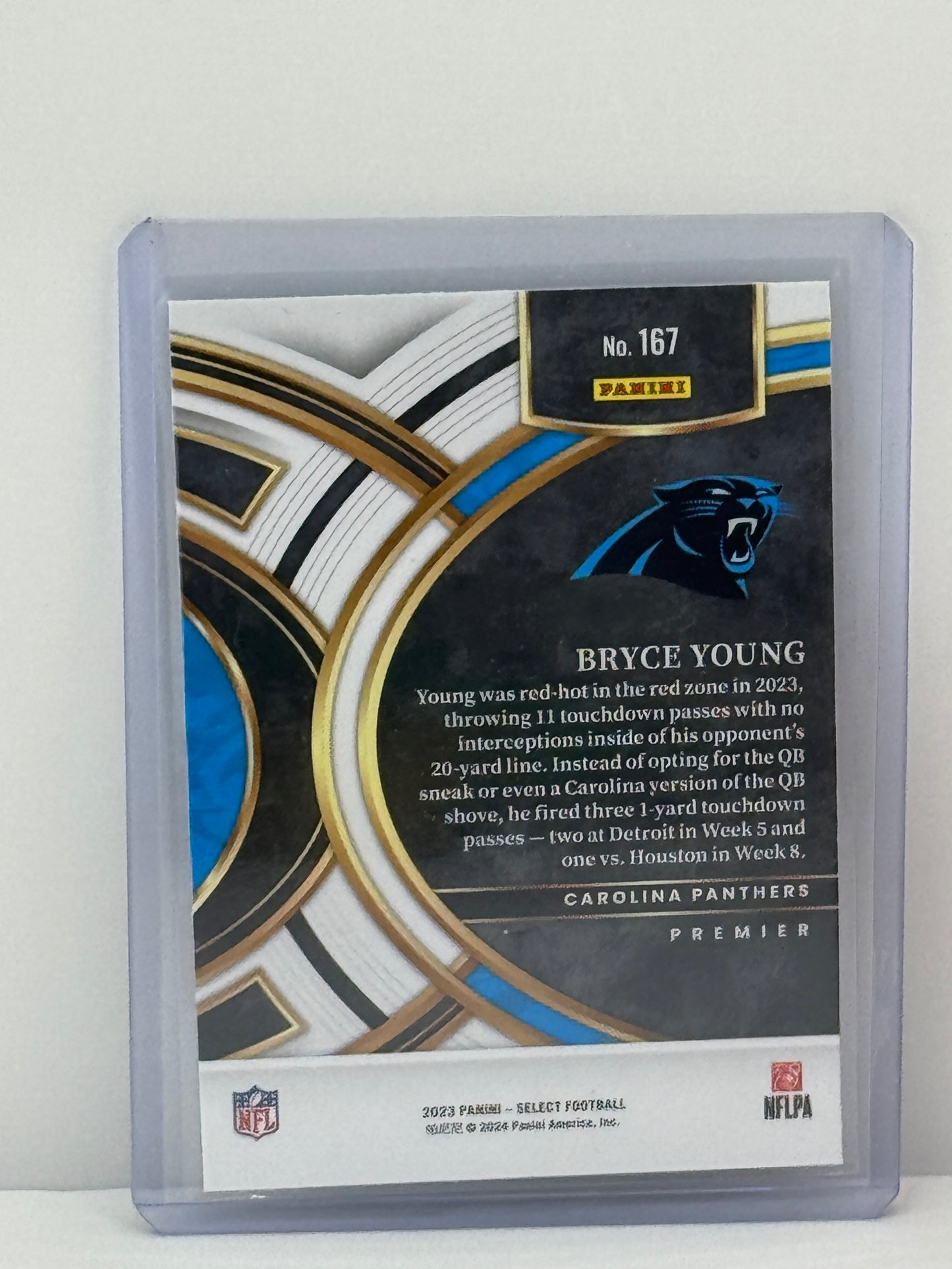 2023 Panini Select #167 Bryce Young Premier RC Carolina Panthers