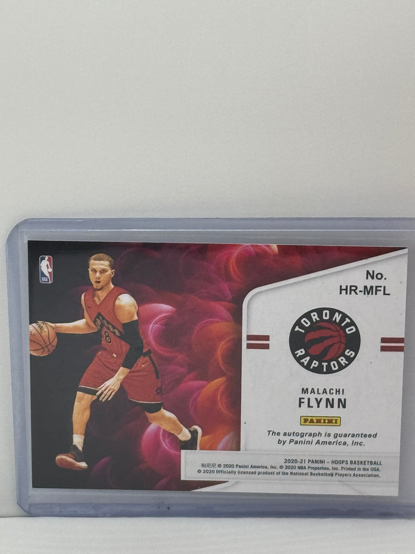 2020-21 Panini NBA Hoops #HR-MFL Malachi Flynn Hot Signature Rookie Auto RC Detroit Pistons