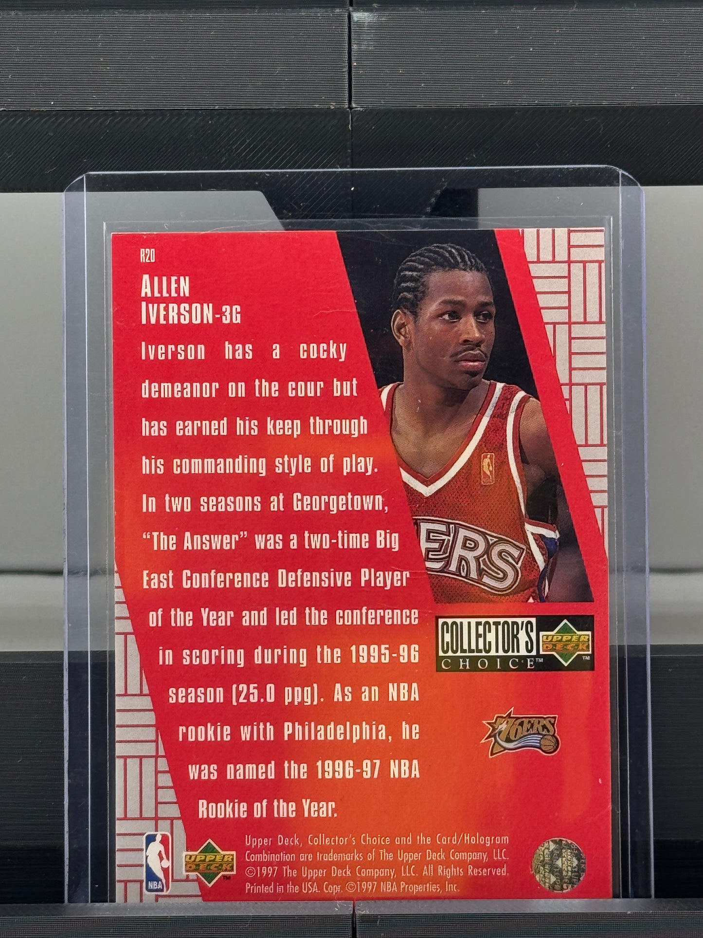 1997 Upper Deck Collectors Choice #R20 Allen Iverson You Crash the Game Philadelphia 76ers