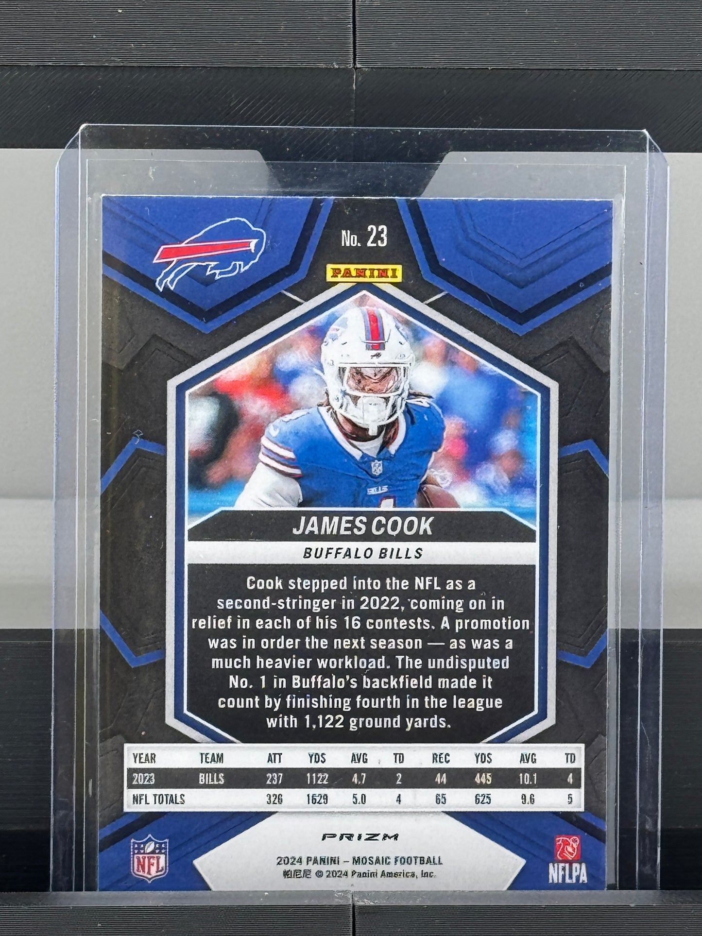 2024 Mosaic #23 James Cook Silver Prizm Buffalo Bills