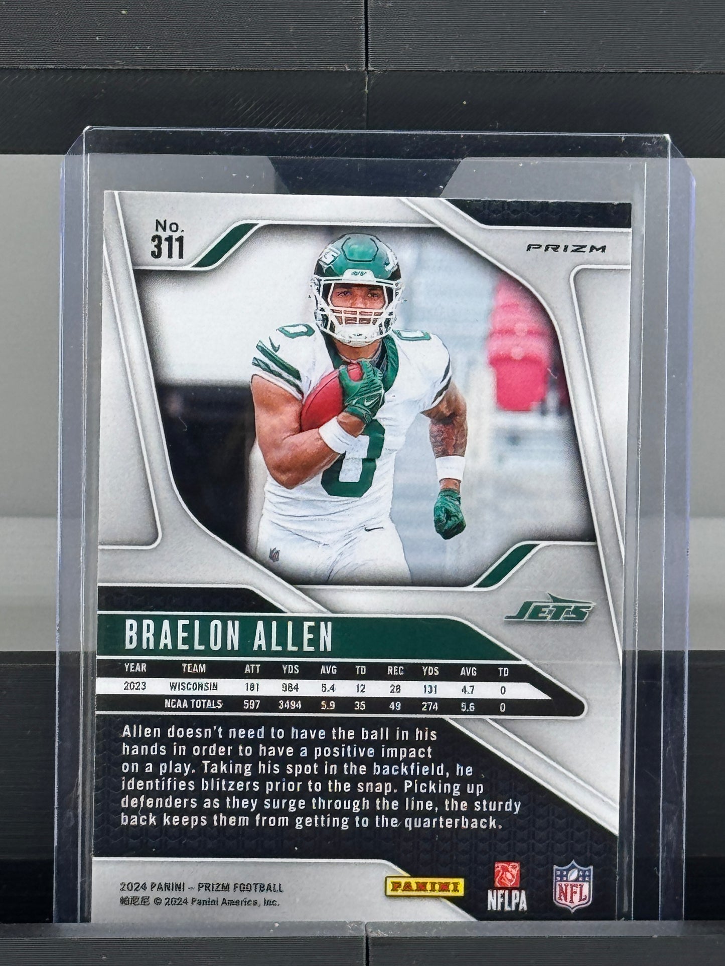 2024 Panini Prizm #311 Braelon Allen Silver Prizm RC New York Jets