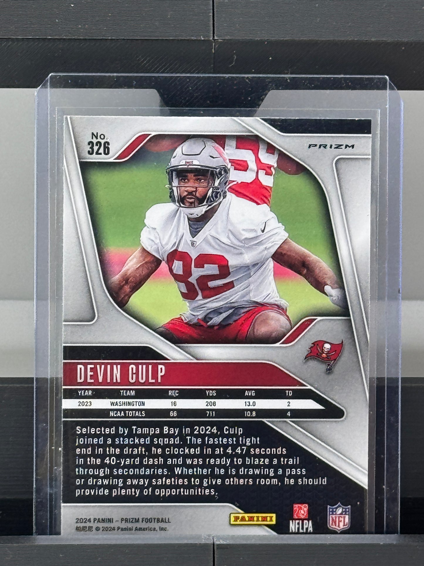 2024 Panini Prizm #326 Devin Culp Green Wave Prizm Tampa Bay Buccaneers