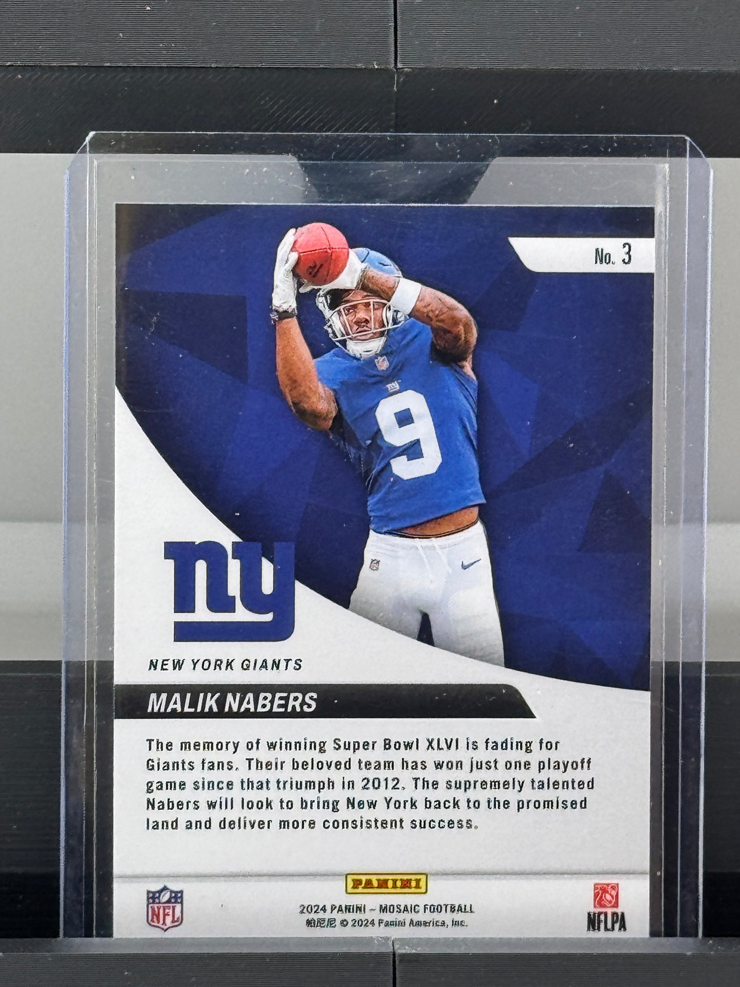 2024 Panini Mosaic #3 Malik Nabers Elevate RC New York Giants