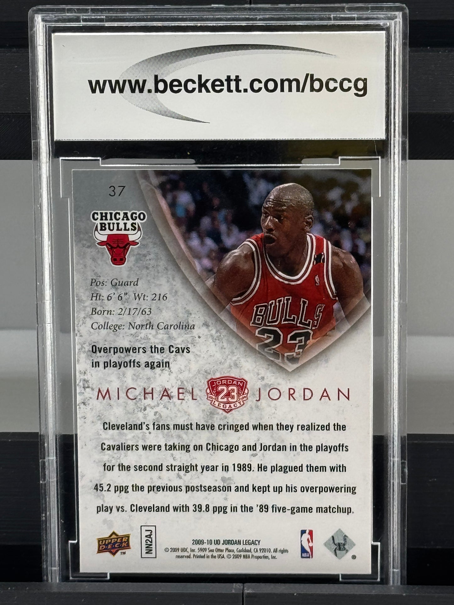 2009-10 Upper Deck MJ Legacy Collection Gold #37 Michael Jordan BCCG 10