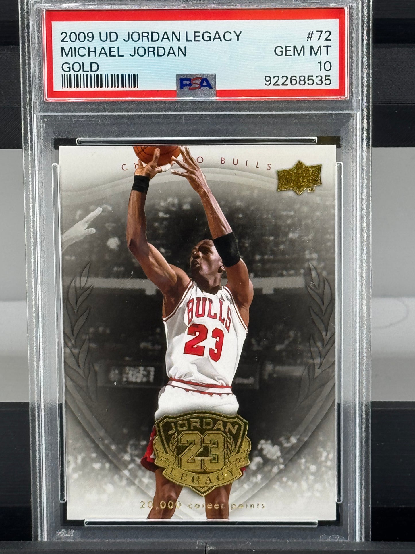 2009-10 Upper Deck MJ Legacy Collection Gold #72 Michael Jordan PSA 10