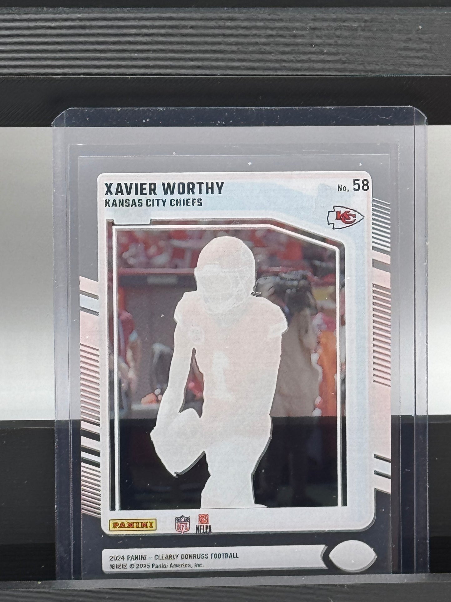 2024 Clearly Donruss #58 Xavier Worthy RC Kansas City Chiefs