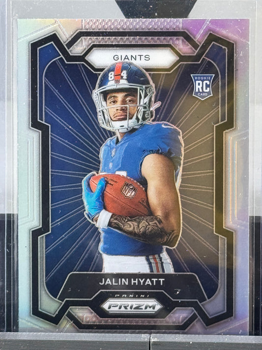 2024 Panini Prizm #311 Jalin Hyatt Silver Prizm Variation RC New York Giants