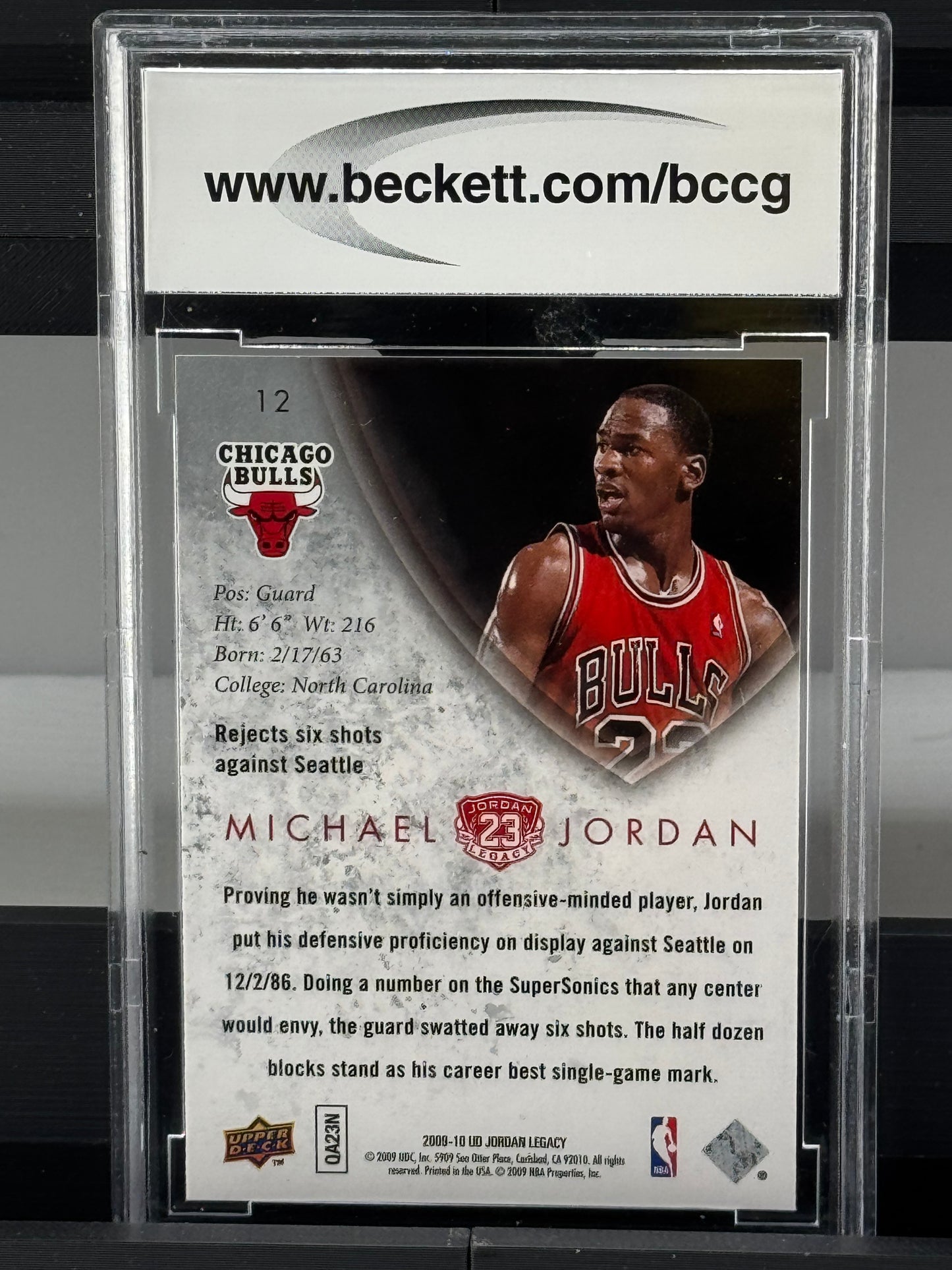2009-10 Upper Deck MJ Legacy Collection Gold #12 Michael Jordan BCCG 10