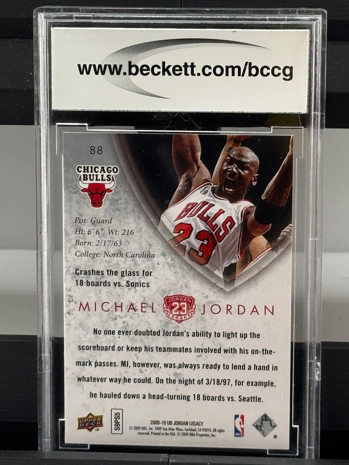 2009-10 Upper Deck MJ Legacy Collection Gold #88 Michael Jordan BCCG 10