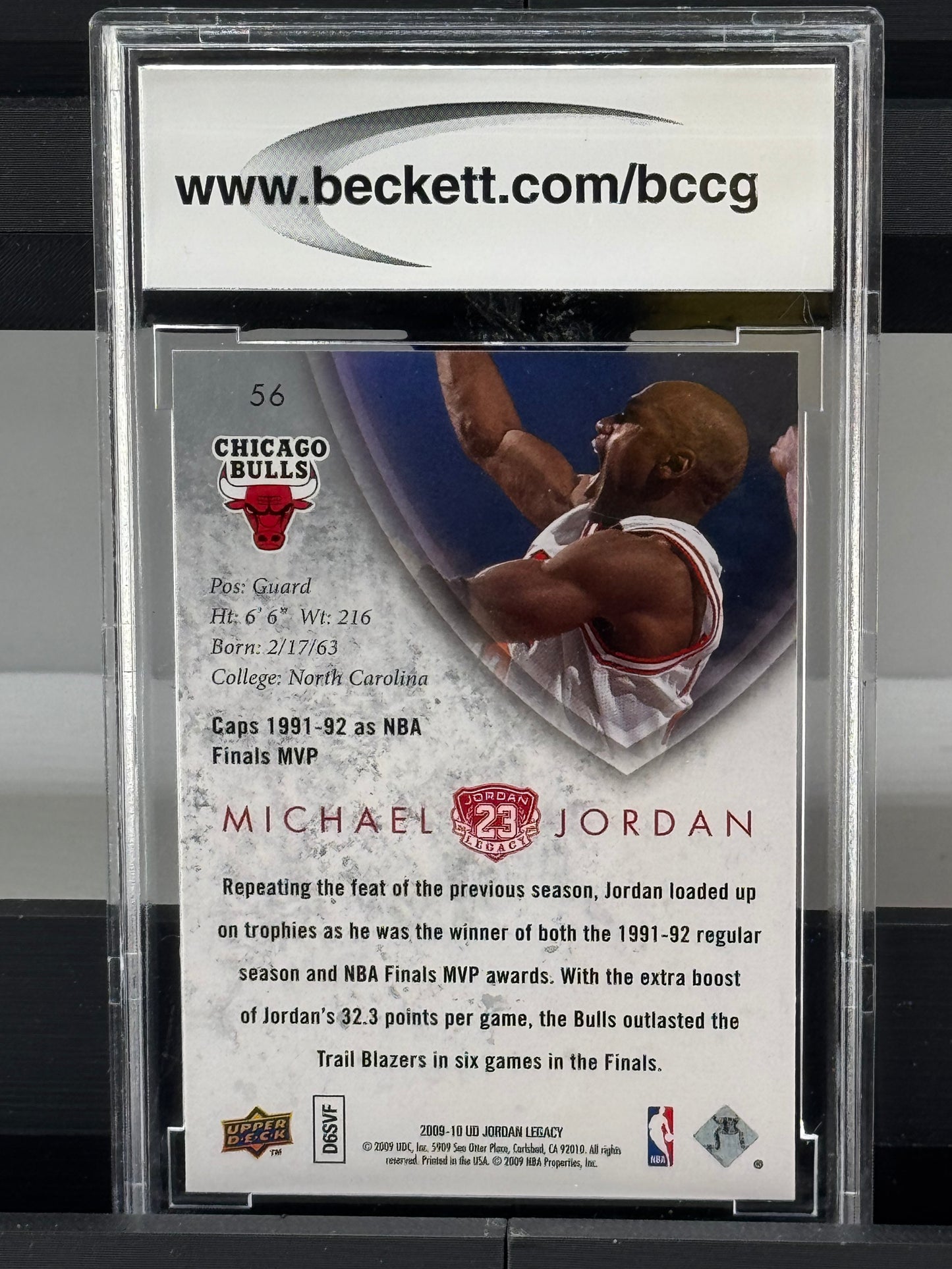 2009-10 Upper Deck MJ Legacy Collection Gold #56 Michael Jordan BCCG 10