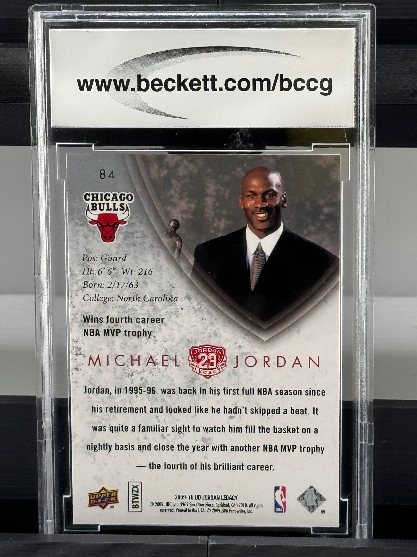 2009-10 Upper Deck MJ Legacy Collection Gold #84 Michael Jordan BCCG 10