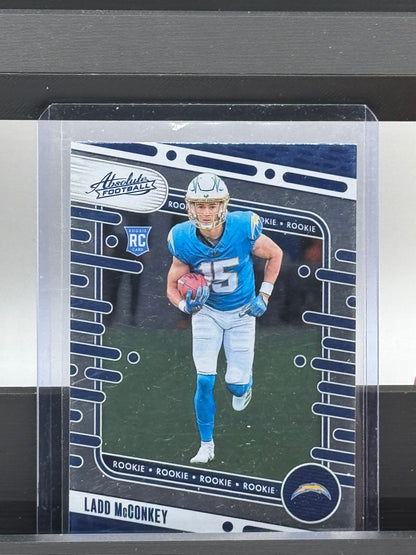 2024 Panini Absolute #134 Ladd McConkey RC Los Angeles Chargers