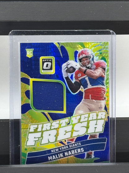 2024 Donruss Optic #FYF-MNS Malik Nabers RC New York Giants