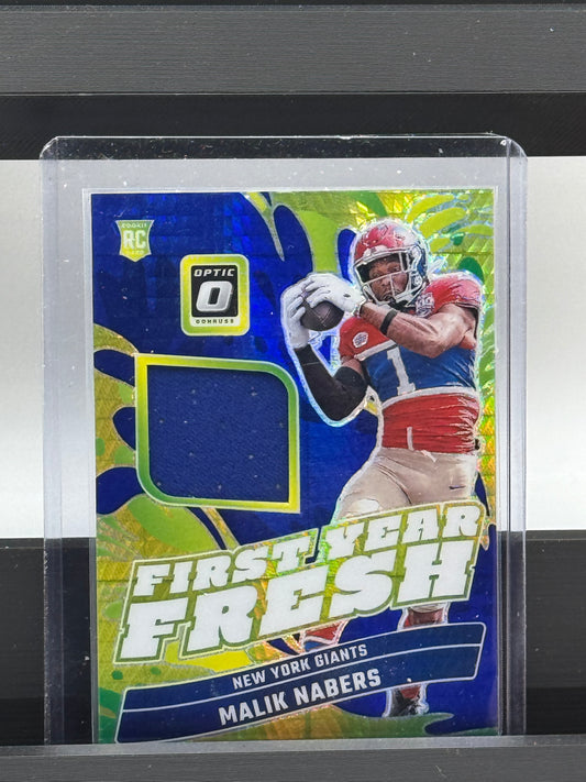2024 Donruss Optic #FYF-MNS Malik Nabers RC New York Giants