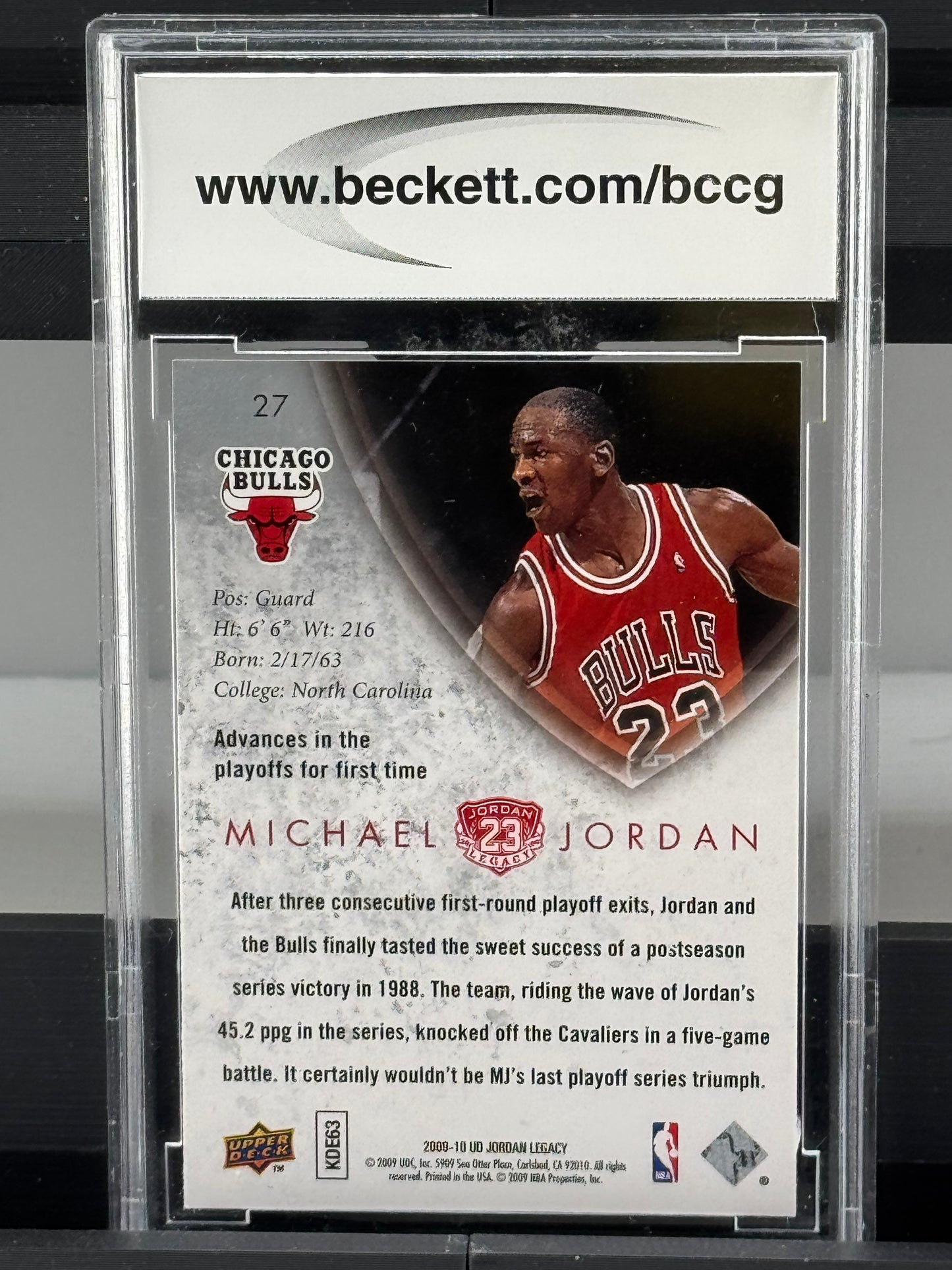 2009-10 Upper Deck MJ Legacy Collection Gold #27 Michael Jordan BCCG 10