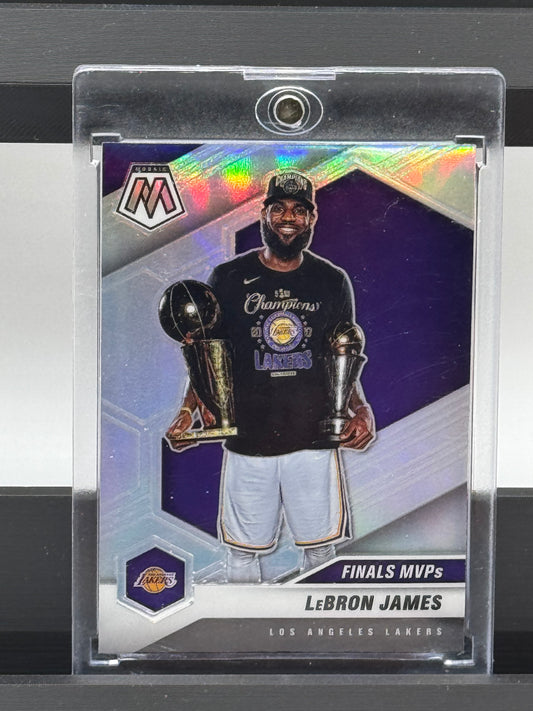 2020-21 Panini Mosaic #297 Lebron James Silver Finals MVP