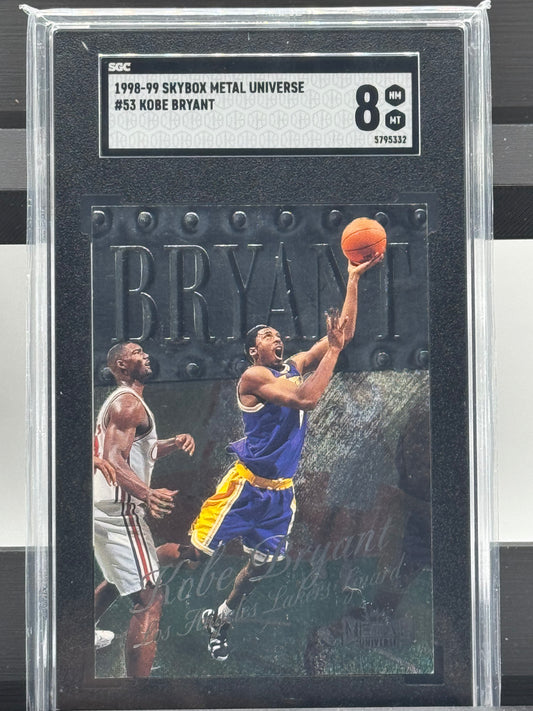 1998-99 Skybox Metal Universe #53 Kobe Bryant SGC 8 Los Angeles Lakers