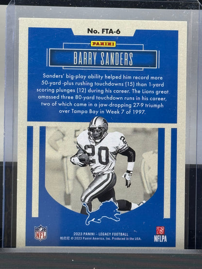 2023 Panini Legacy Barry Sanders For the Ages 176/249 Detroit Lions