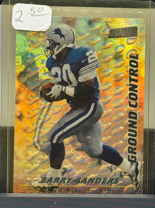 1997 Topps Stadium Club #CC1 Barry Sanders Ground Control Detroit Lions