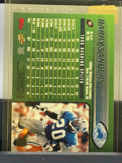 1997 Topps Stadium Club #CC1 Barry Sanders Ground Control Detroit Lions