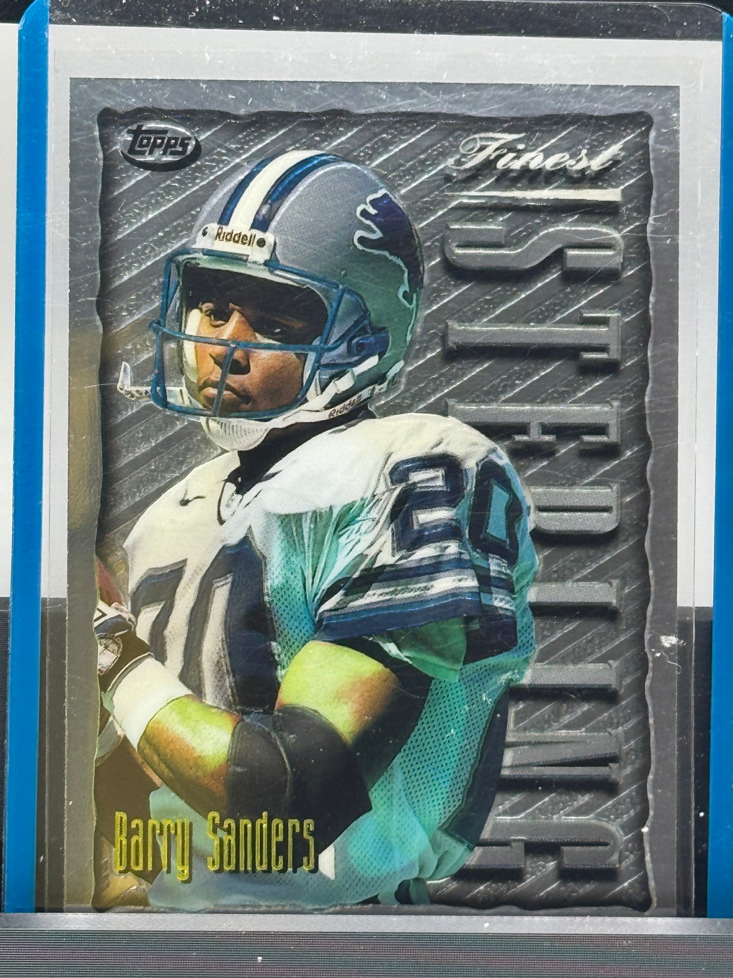 1996 Topps Finest Sterling #103 S1 Uncommon Barry Sanders Detroit Lions