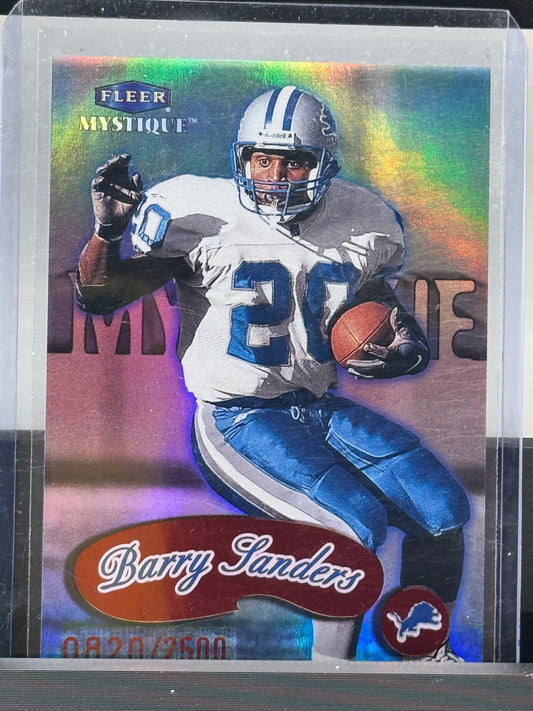 1999 Fleer Mystique #156 Barry Sanders 620/2500 Detroit Lions