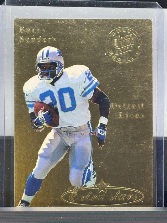 1995 Fleer Ultra #489 Barry Sanders Gold Medallion Detroit Lions